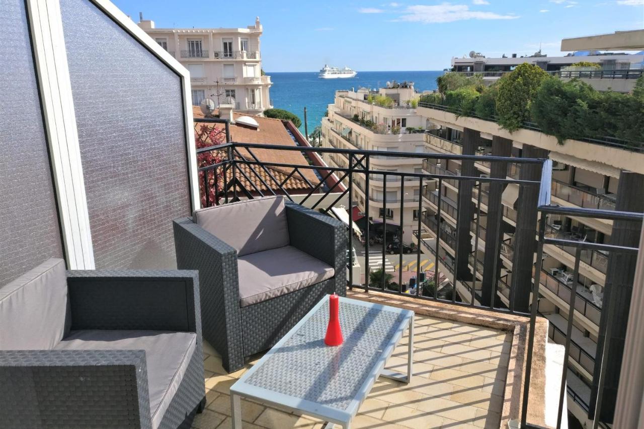 Nice Apartment Last Floor With Terrace And Clear View On The Sea Cannes Exterior photo